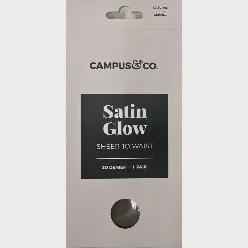 Campus&Co Natural Satin Glow Sheer to Waist XSmall
