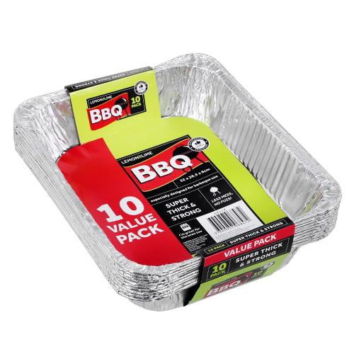 Lemon & Lime BBQ Foil Tray 32x26.5x6 10pk