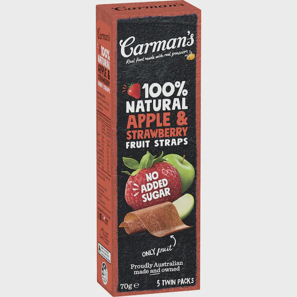 Carmans Apple & Strawberry Fruit Strap 70g