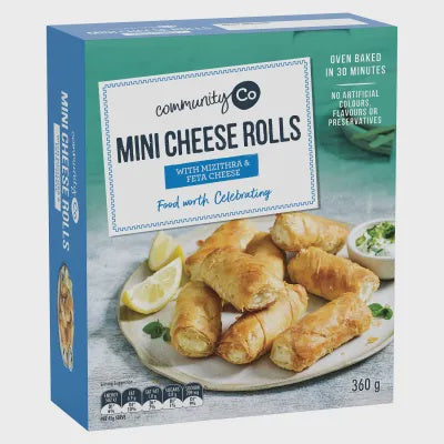 Community Co Mini Cheese Rolls 360g