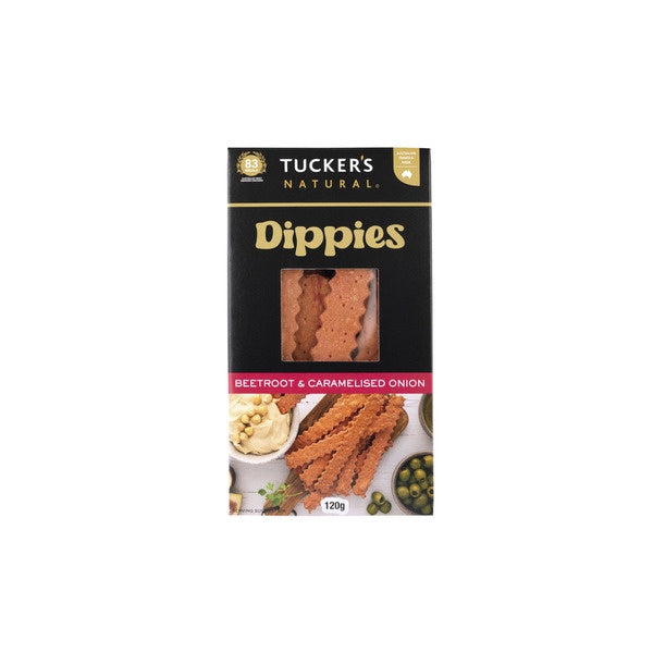 Tuckers Beetroot & Caramelised Onion Dippies 120g