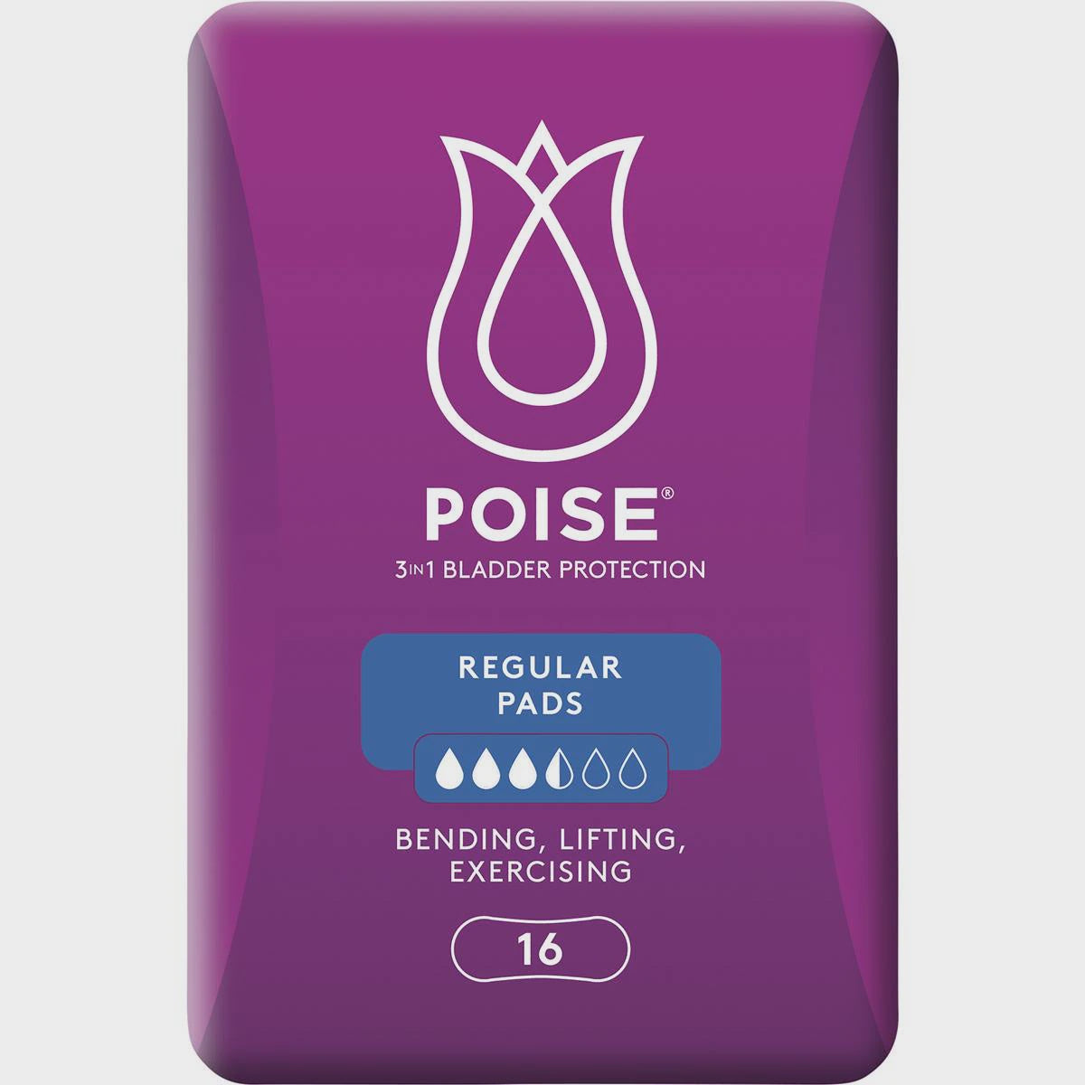 Poise Regular Pads 16pk