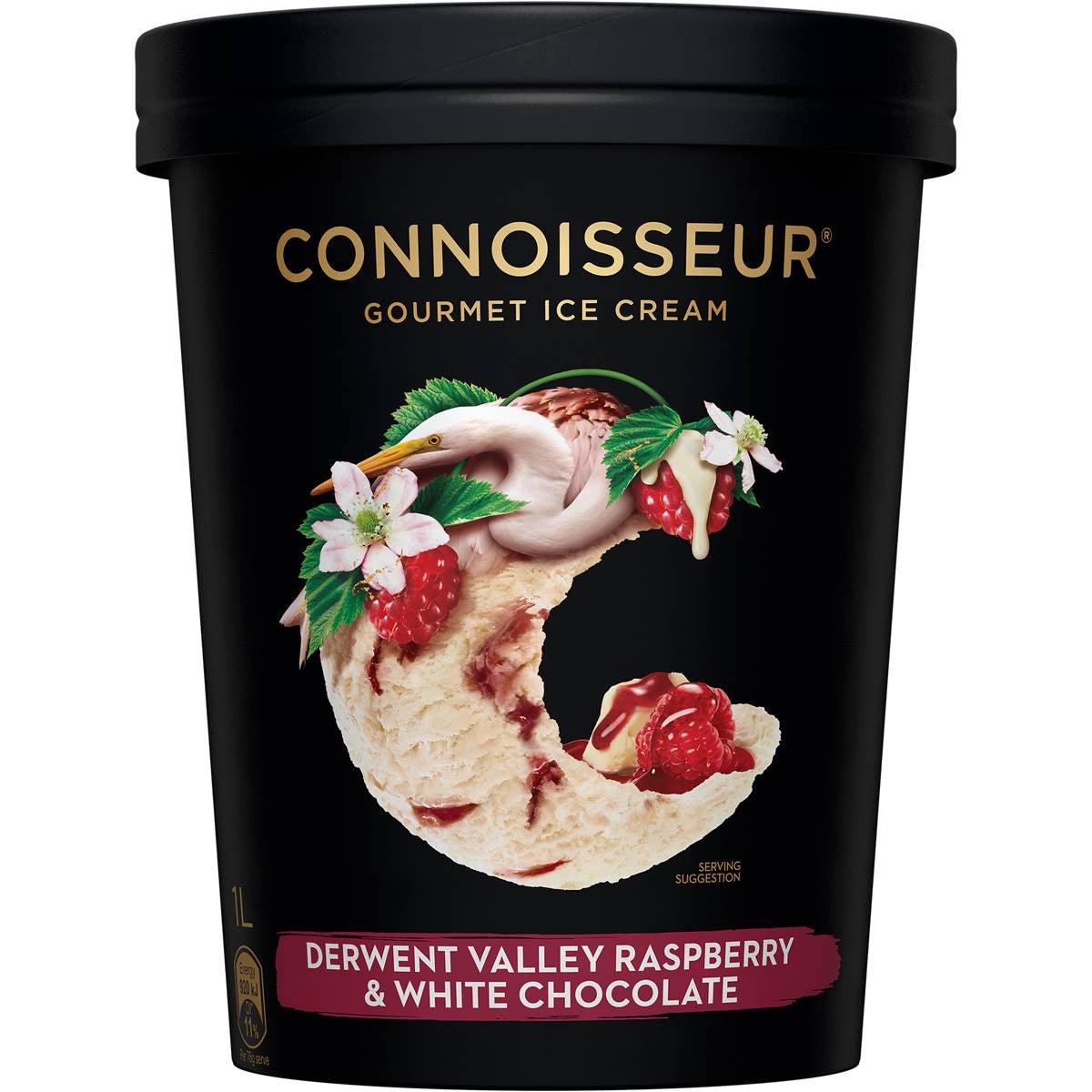 Connoisseur Raspberry & White Chocolate Ice Cream 1l