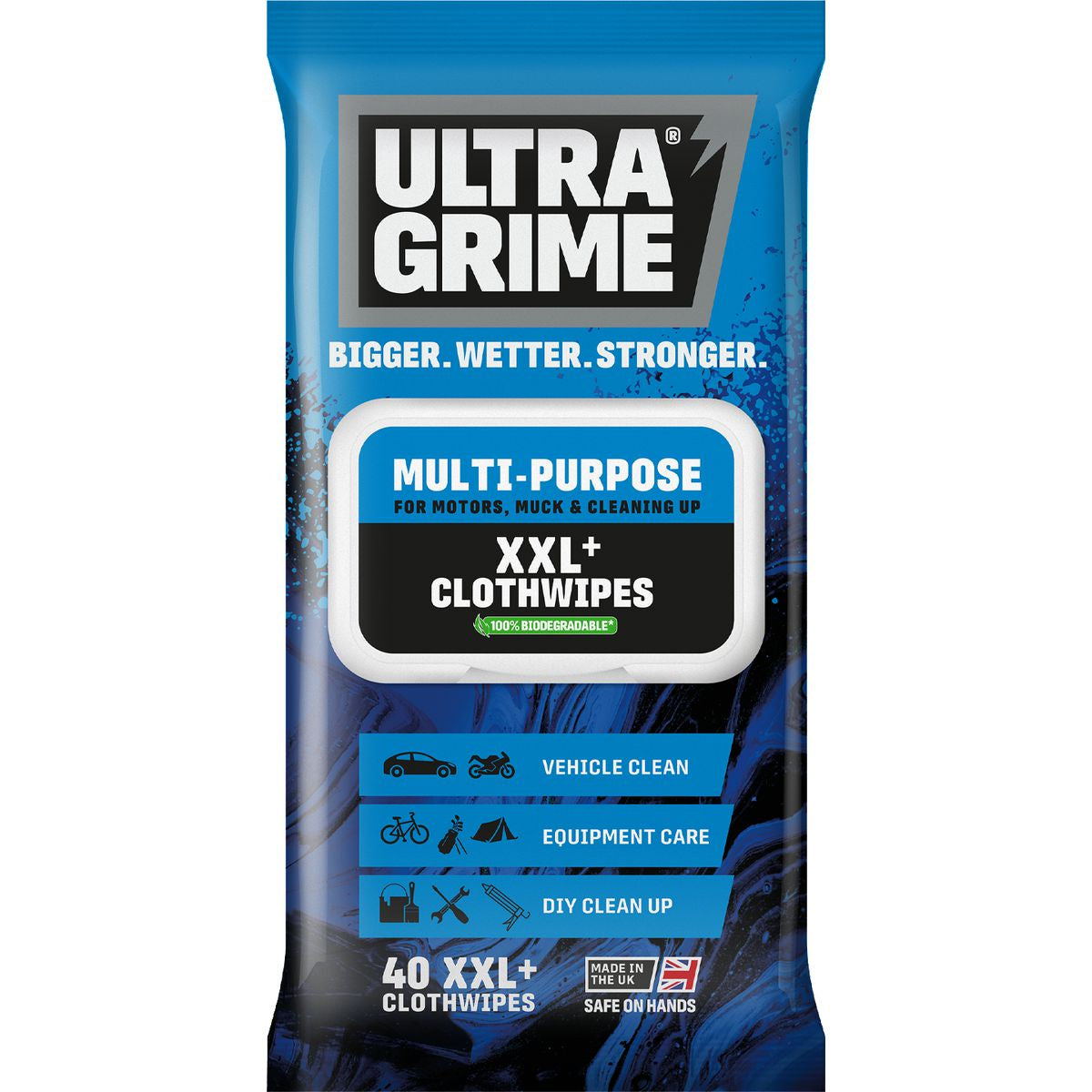 Ultra Grime Multi Purpose Clothwipes XXL 40pk