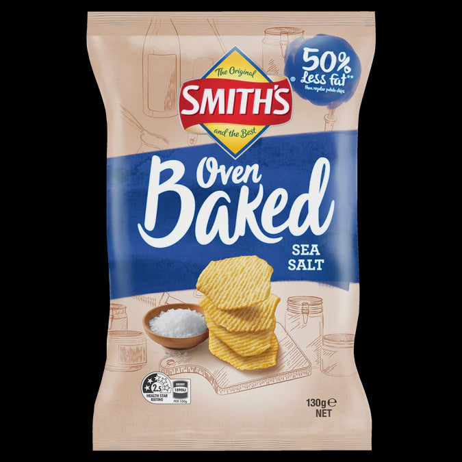 Smiths Sea Salt Oven Baked Chips 130g