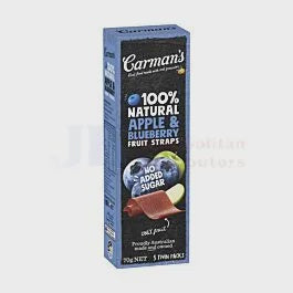 Carmans Apple & Blueberry Fruit Strap 70g