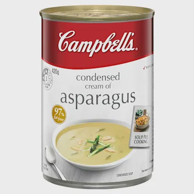 Campbells Cream of Asparagus Condensed Soup 420g