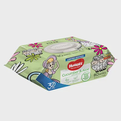 Huggies Cucumber & Aloe Scented Baby Wipes 80pk