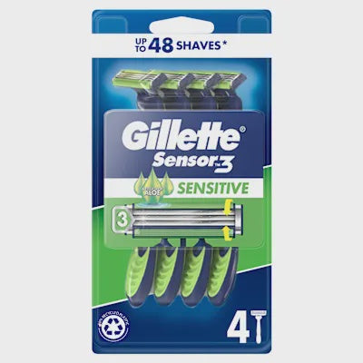 Gillette Sensitive Sensor3 Razor 4pk