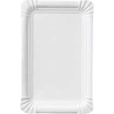 Estilo Coated Rectangular Snack Plate 25pk