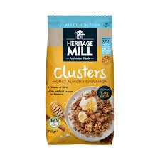 Heritage Mill Clusters Almond & Cinnamon Limited Edition  750g