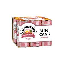 Bundaberg Pink Grapefruit Mini Cans 200ml 6pk