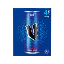 V Blue Energy Drink 250ml 4pk