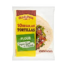 Old El Paso Regular Tortilla Wraps 10pk 400g