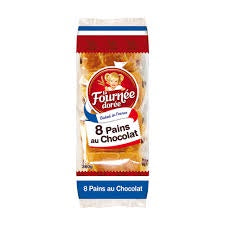 La Fournee Doree Chocolate Pain Au 8pk 360g