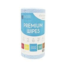 Virtue General Cleaning Blue Premium Wipes on a Roll 90pk