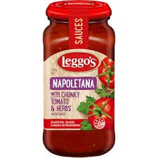 Leggos Napoletana with Chunky Tomato & Herbs Pasta Sauce 500g