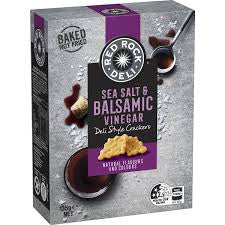 Red Rock Deli Sea Salt & Balsamic Vinegar Crackers 135g