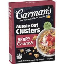 Carmans Berry Crunch Aussie Oat Clusters 450g