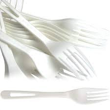 PLA Bio Cutlery Plastic Fork 50pk