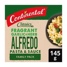 Continental Fragrant Garlic & Herb Pasta & Sauce Value Pack 145g