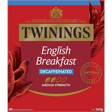 Twinings Decaffeinated English Breakfast Tea Bags 80pk