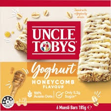 Uncle Tobys Yoghurt & Honeycomb Muesli Bars 6pk