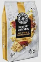 Red Rock Deli Aged Cheddar & Caramelised Onion Crackers 130g