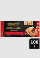 Arnotts Gold Label Cranberry Almond & Linseed Crackers 100g