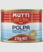 Mutti Polpa Finely Chopped Tomatoes 210g