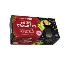 Community Co Cranberry & Pumpkin Seed Fruit Cracker 100g