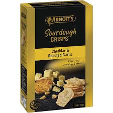 Arnotts Cheddar & Roasted Garlic Sourdough Crisps 150g