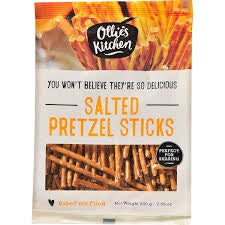 Ollies Kitchen Salted Pretzel Sticks 200g