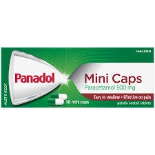 Panadol Mini Caps 500mg 16pk