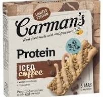 Carmans Ice Coffee Protein Bars 5pk