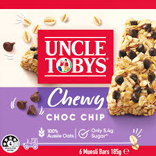 Uncle Tobys Chewy Choc Chip Muesli Bars 6pk