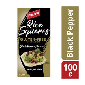 Fantastic Black Pepper GF Square Rice Biscuit