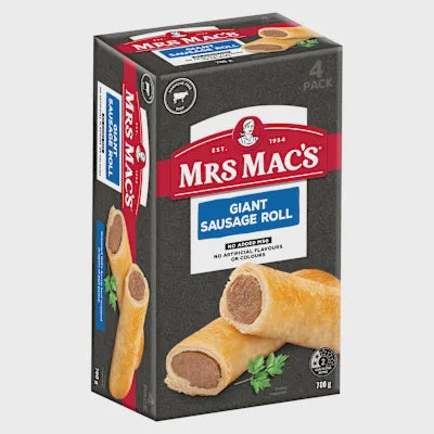 Mrs Mac Giant Sausage Rolls 4pk 700g
