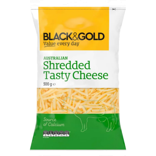 Black & Gold Tasty Shredded Cheese 500g