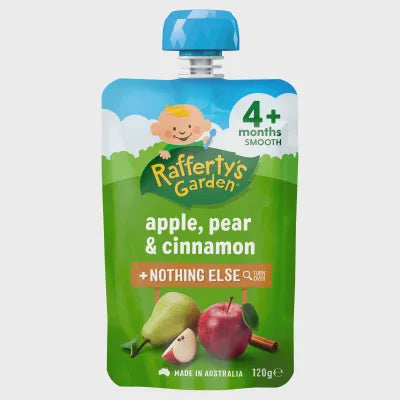 Raffertys Garden Apple Pear & Cinnamon 4mths 120g