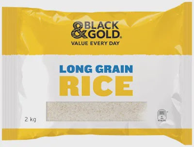 Black & Gold Long Grain White Rice 2kg