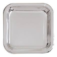 Estilo Partyline Silver Snack Plate 50pk