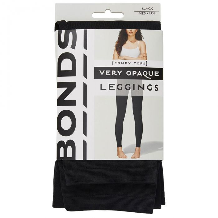 Bonds 120D Black Opaque Leggings