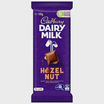 Cadbury Hazelnut Chocolate Block 180g