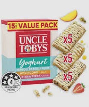 Uncle Tobys Yoghurt Varieties Muesli Bars 15pk