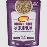 Sunrice Brown Rice & Quinoa Microwave Pouch 450g