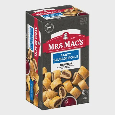 Mrs Macs Party Sausage Rolls 660g 20pk