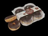 The Happy Donut Co Chocolate Iced Donut 4pk 230g