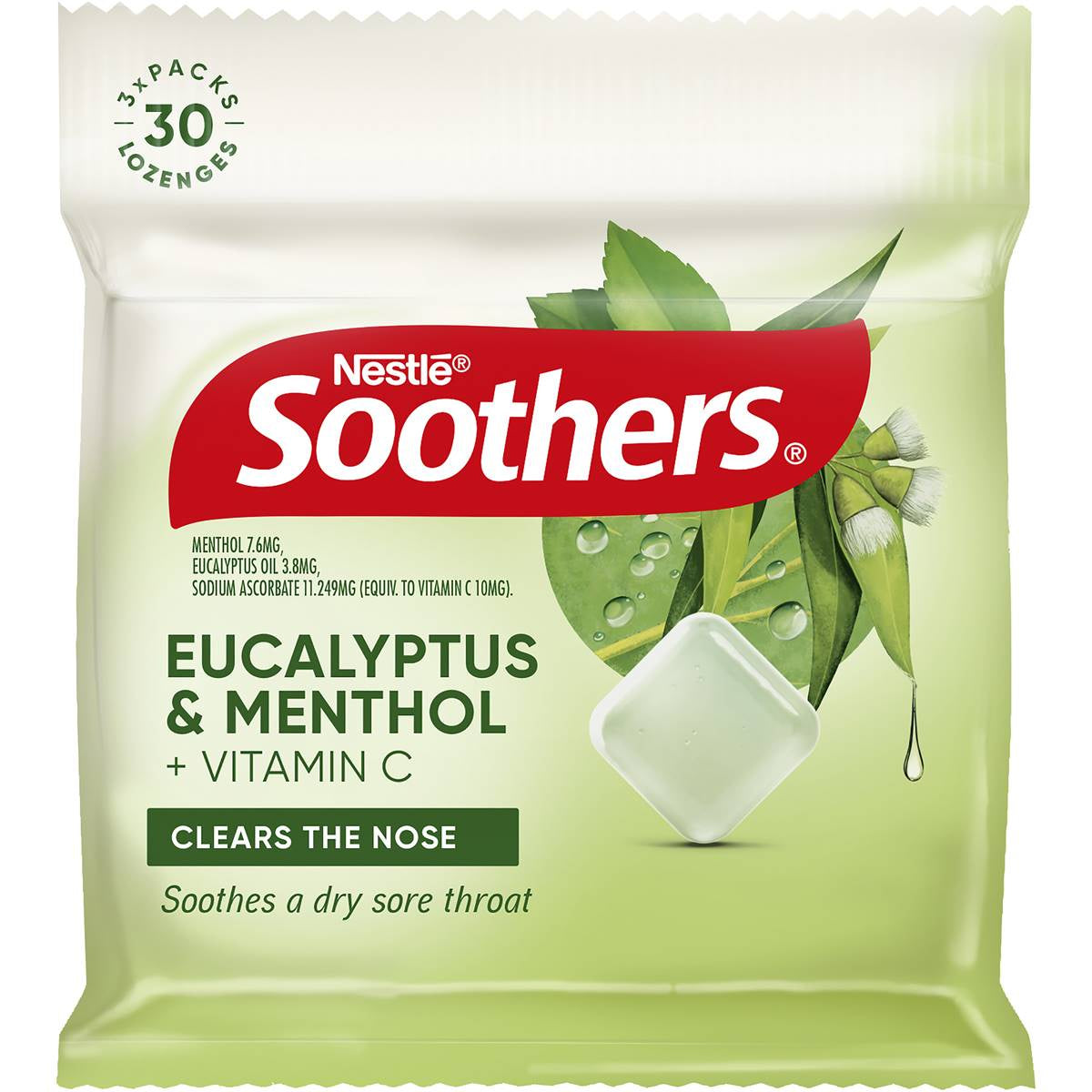 Soothers Eucalyptus & Menthol Lozenge 3pk