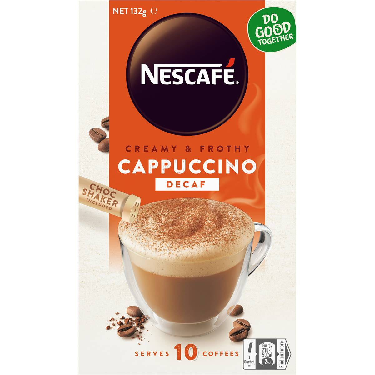 Nescafe Decaf Cappuccino Sachets 10pk